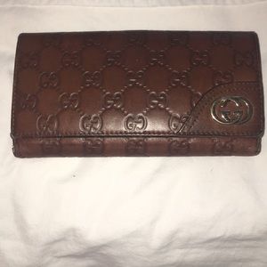 Authentic Gucci Wallet, Brown